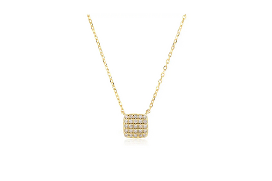 Square Zirconia Necklace