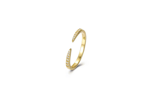 Pave Open Claw Ring